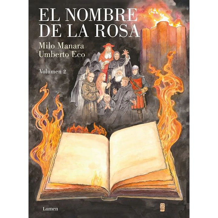 El Nombre De La Rosa 2 La Novela Grafica - Eco, Umberto; Manara, Milo 1