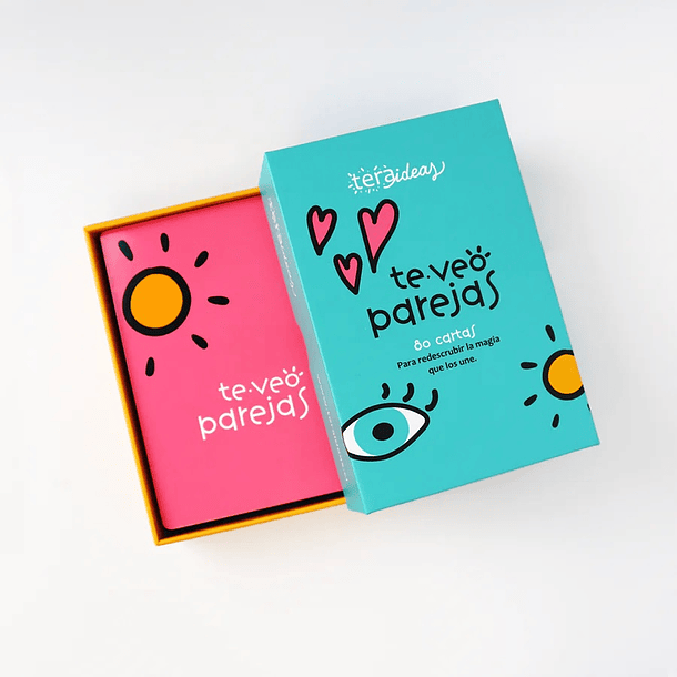 Cartas Te Veo Parejas - Preguntas para Reconectar en pareja - Mazo de 80 cartas 