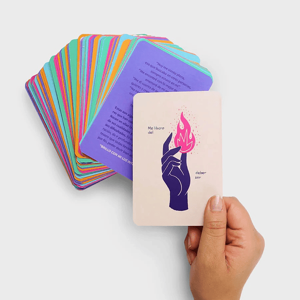 Cartas Relatos de Amor Propio - Autoconocimiento y Autocuidado - Mazo de 50 cartas 
