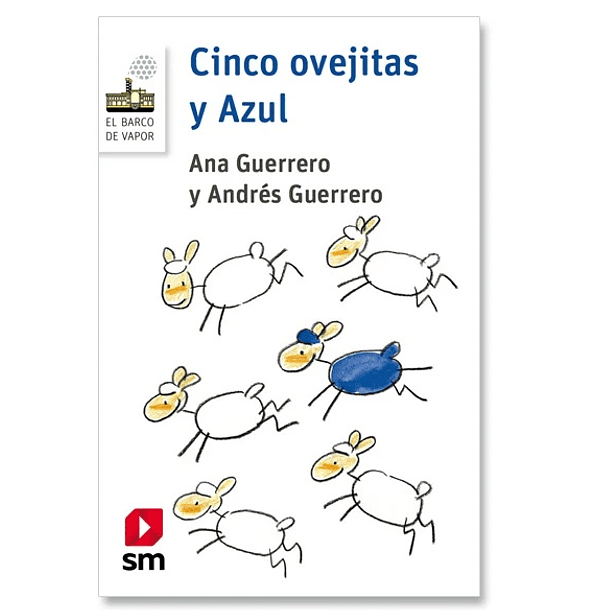 CINCO OVEJITAS Y AZUL 