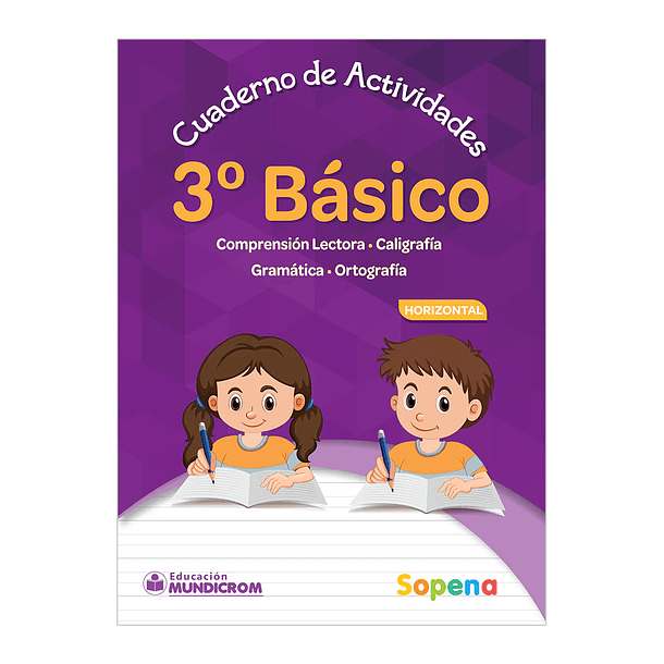 CUADERNO DE ACTIVIDADES 3 BÁSICO HORIZONTAL 