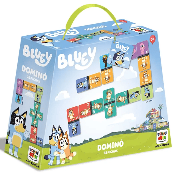 Juego de Mesa BLUEY Dominó 28 Fichas 