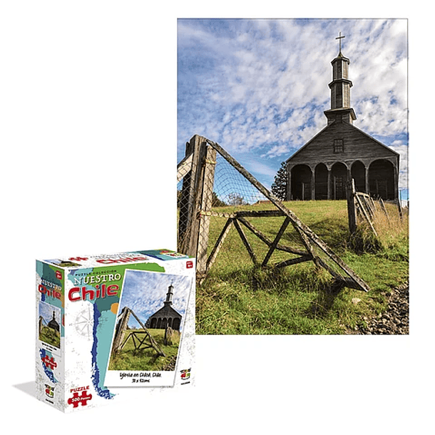 PUZZLE NUESTRO CHILE, IGLESIA EN CHILOE 