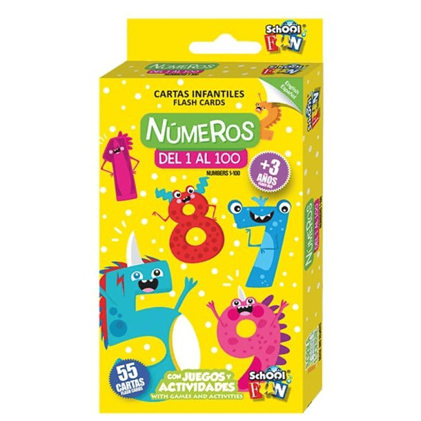 CARTAS INFANTILES - NÚMEROS DEL 1 AL 100 