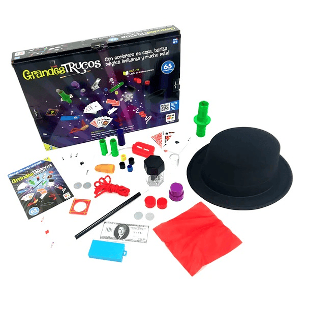 JUEGO DE MAGIA GRANDES- TRUCO SET 2 (65 ACCESORIOS) 
