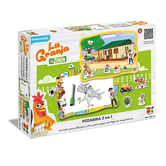  JUEGO EDUCATIVO PIZARRA 2 EN 1 - LA GRANJA DE ZEÑON 