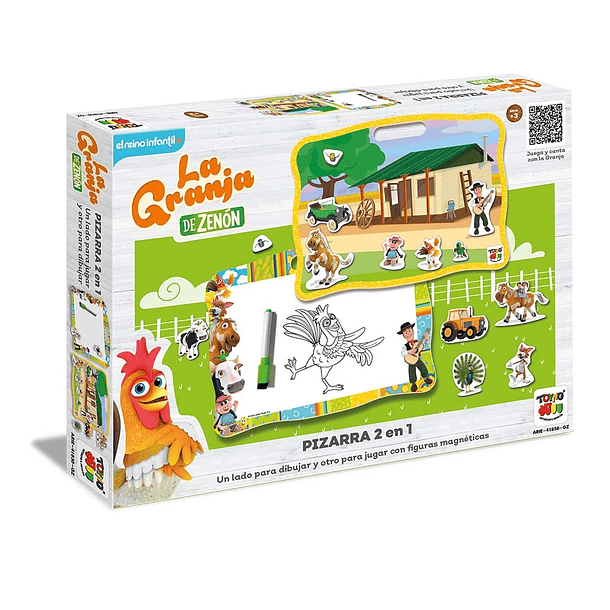  JUEGO EDUCATIVO PIZARRA 2 EN 1 - LA GRANJA DE ZEÑON  