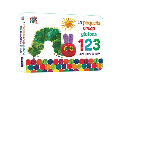 La Pequeña Oruga Glotona 123. Libro Titere De Dedo 