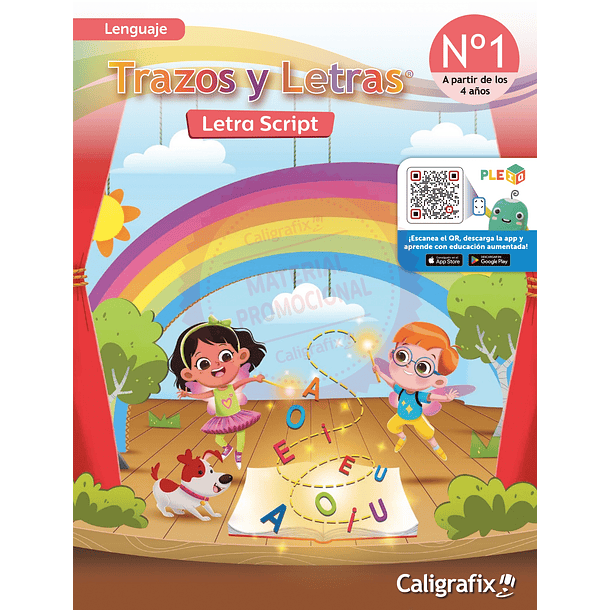 TRAZOS Y LETRAS N° 1 PRE KINDER - LETRA SCRIPT (MODELO 2026) 