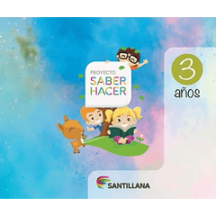 CAJA PARVULO 3 AÑOS SABER HACER (Libro Lenguaje integrado + libro de entorno + material concreto)