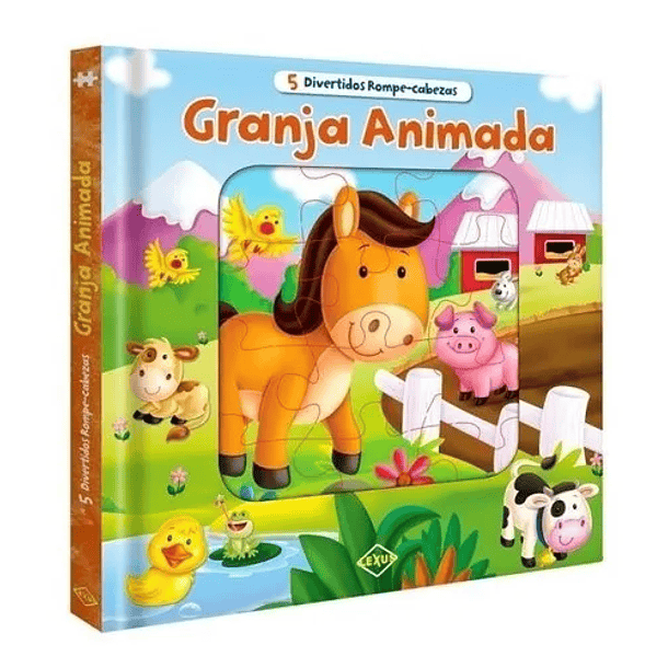GRANJA ANIMADA (5 divertidos rompecabezas) 