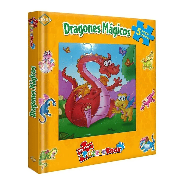 DRAGONES MÁGICOS (5 divertidos rompecabezas) 