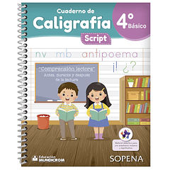 CALIGRAFÍA SCRIPT 4° BÁSICO SOPENA 