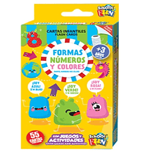 CARTAS INFANTILES - FORMAS NÚMEROS Y COLORES INGLÉS/ESPAÑOL