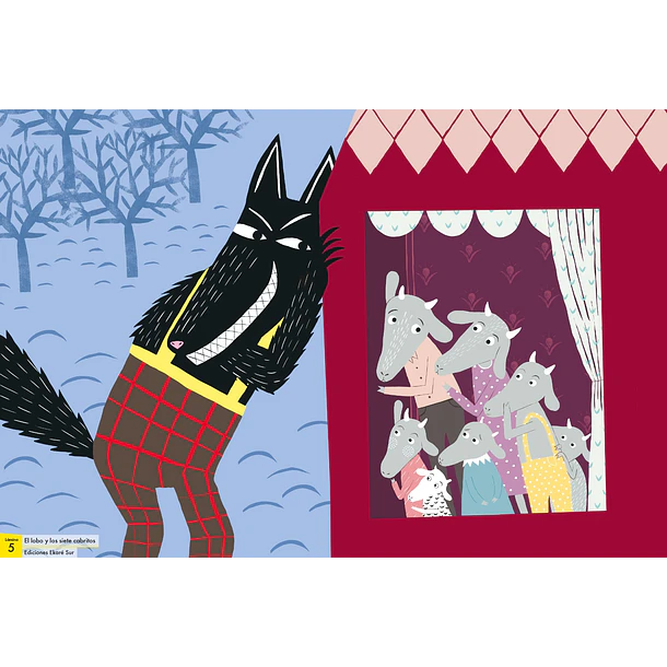 EL LOBO Y LOS SIETE CABRITOS (LÁMINAS KAMISHIBAI) 3