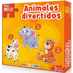 ANIMALES DIVERTIDOS (PEQUE PUZLES)