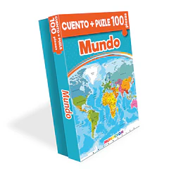 MUNDO: CUENTO+PUZLE (100 PZAS)