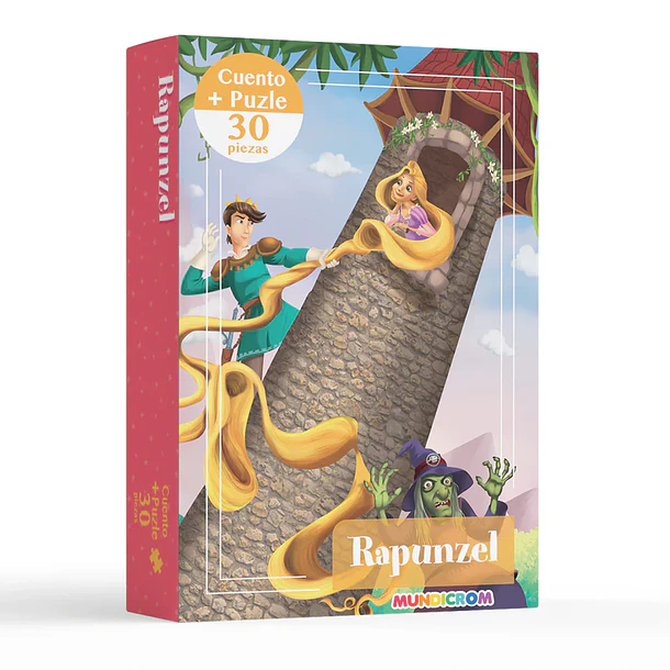RAPUNZEL: CUENTO+PUZLE (30 PZAS) 