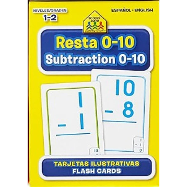 FLASH CARDS: RESTA 0-10 / SUBTRACTION 0-10 
