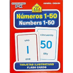 FLASH CARDS: NÚMEROS 1-50 / NUMBERS 1-50 