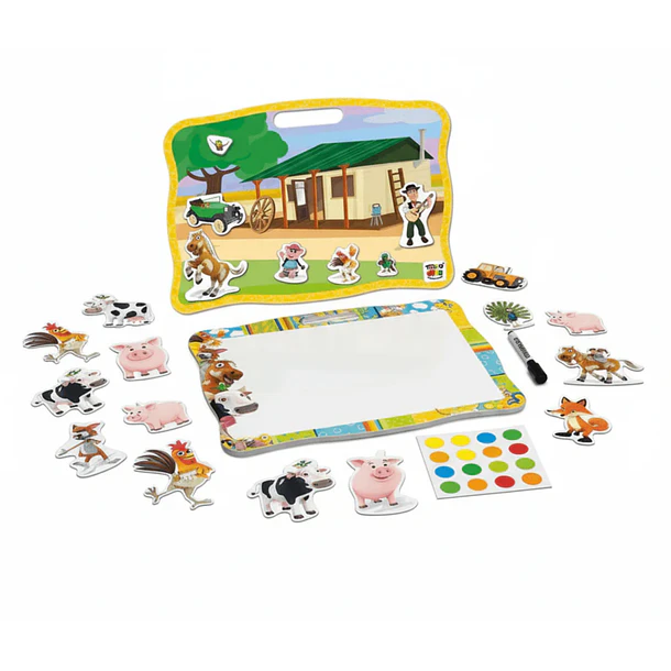 LA GRANJA DE ZENÓN - JUEGO EDUCATIVO PIZARRA 2 EN 1  2
