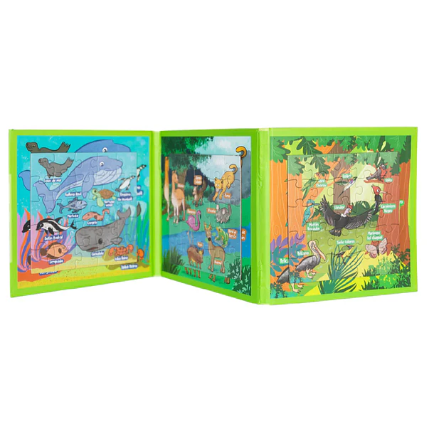 ANIMALES DE CHILE (PUZZLE MAGNÉTICO) 3 EN 1  2