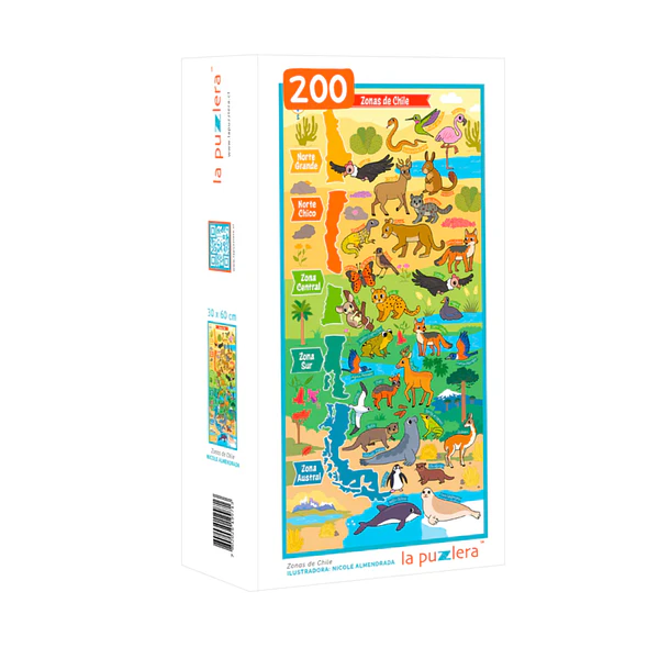 PUZZLE ZONAS DE CHILE (200 PZAS) 1