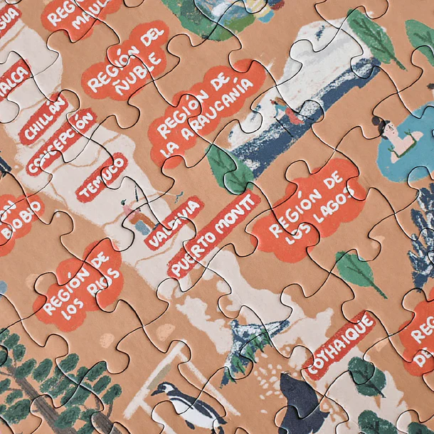 PUZZLE REGIONES Y CIUDADES DE CHILE (200 PZAS) 2