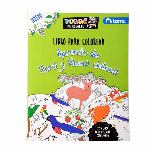 LIBRO PARA COLOREAR FLORA Y FAUNA 