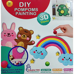 POMPOMS PAINTING 3D