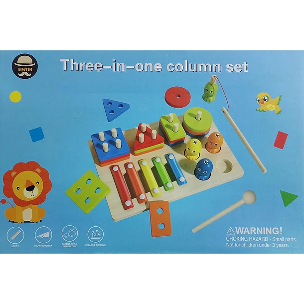 JUEGO DE COLUMNAS TRES EN UNO 