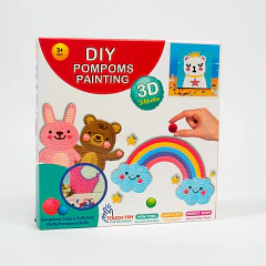 POMPOMS PAINTING 3D