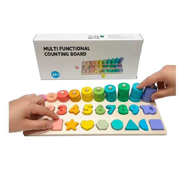 TABLERO DE CONTEO MULTIFUNCIONAL MONTESSORI 