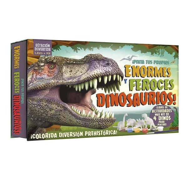 ¡PINTA TUS PROPIOS ENORMES Y FEROCES DINOSAURIOS! 