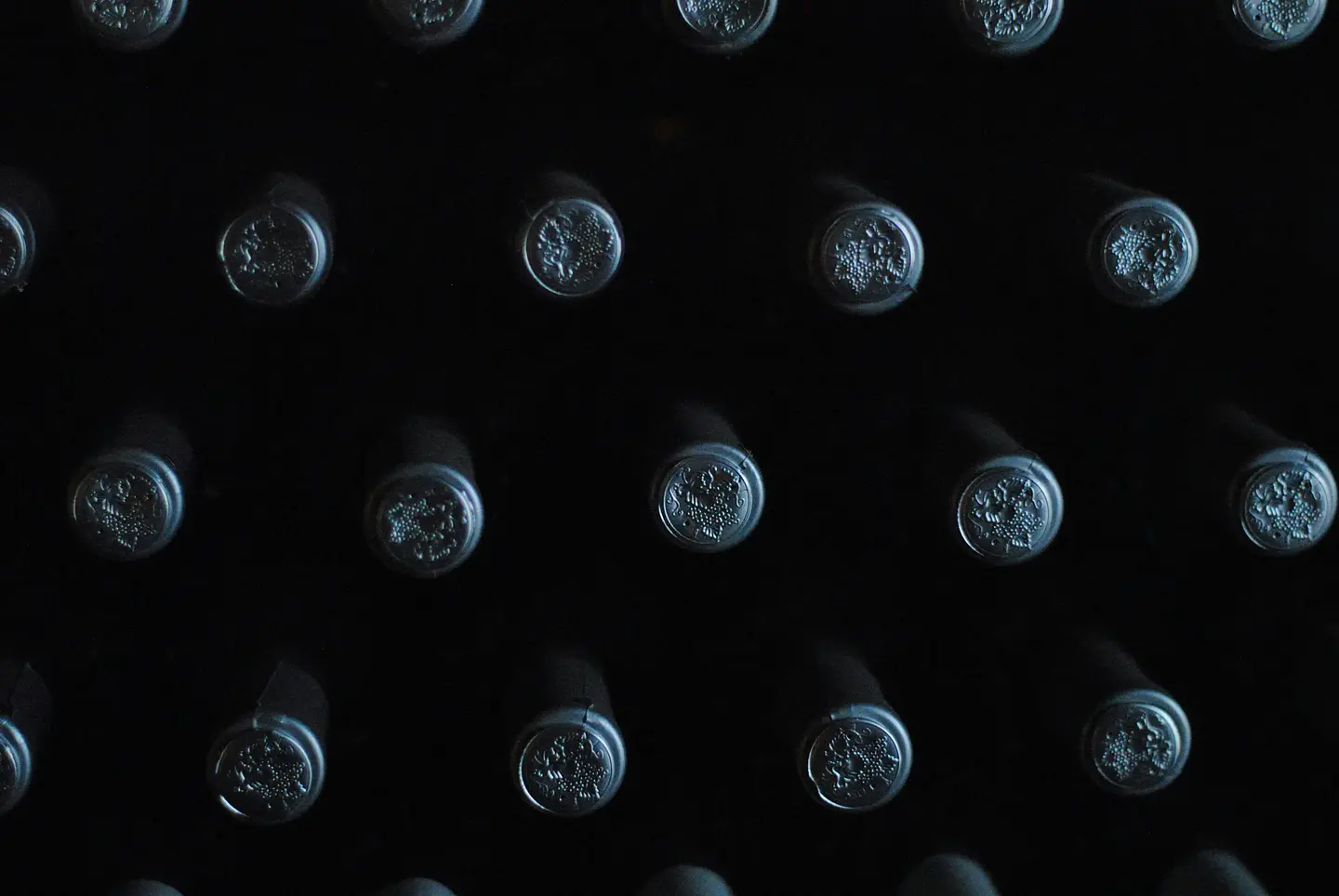 Hundreds of bottles waiting