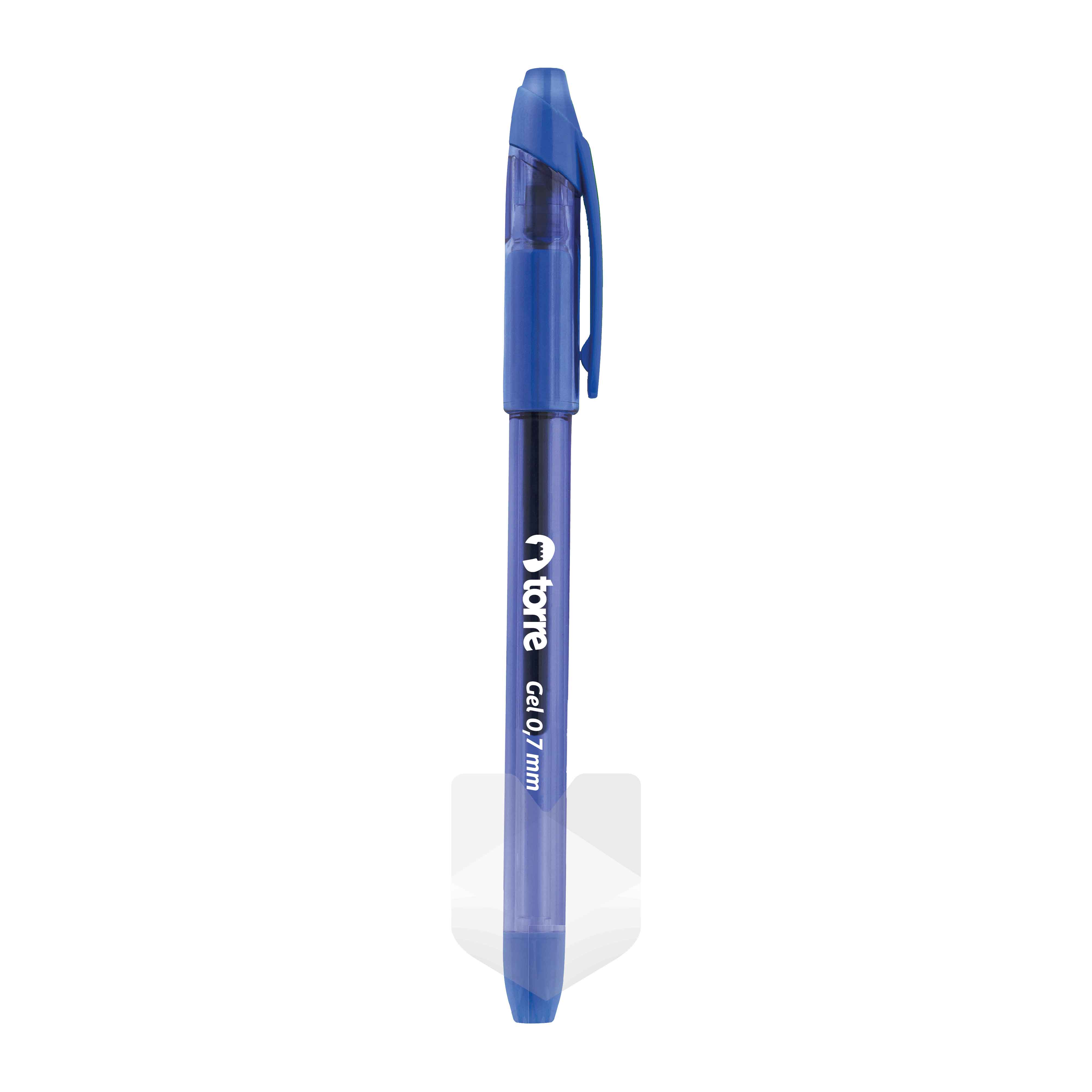 Boligrafo Gel Quick Dry 0.7 mm Azul - Torre