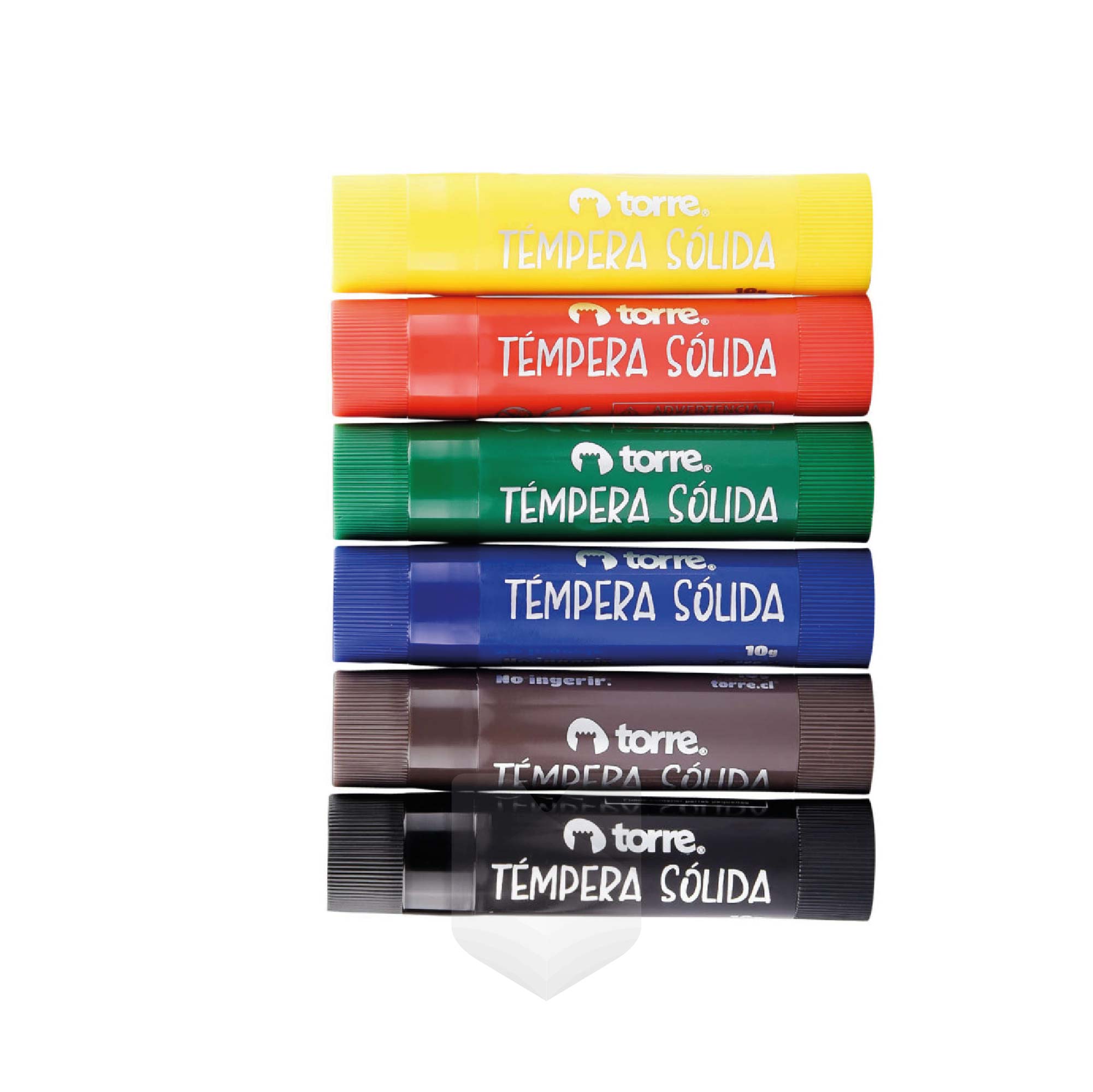 Tempera Solida 6 Colores - Torre