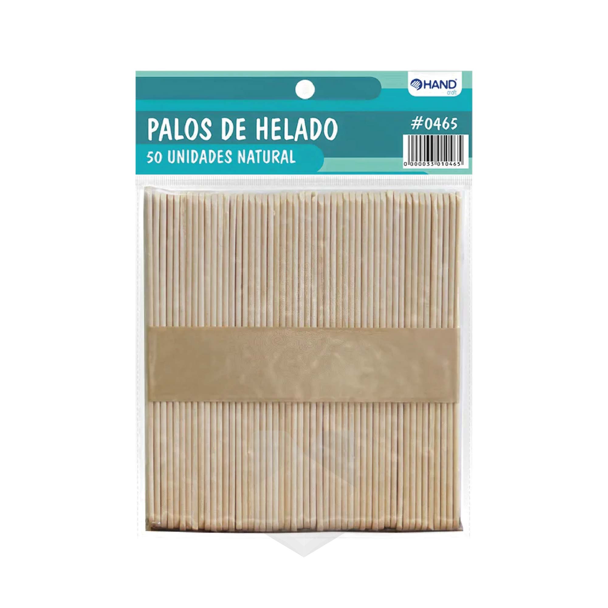 Palos Helado Natural 50 Unidades