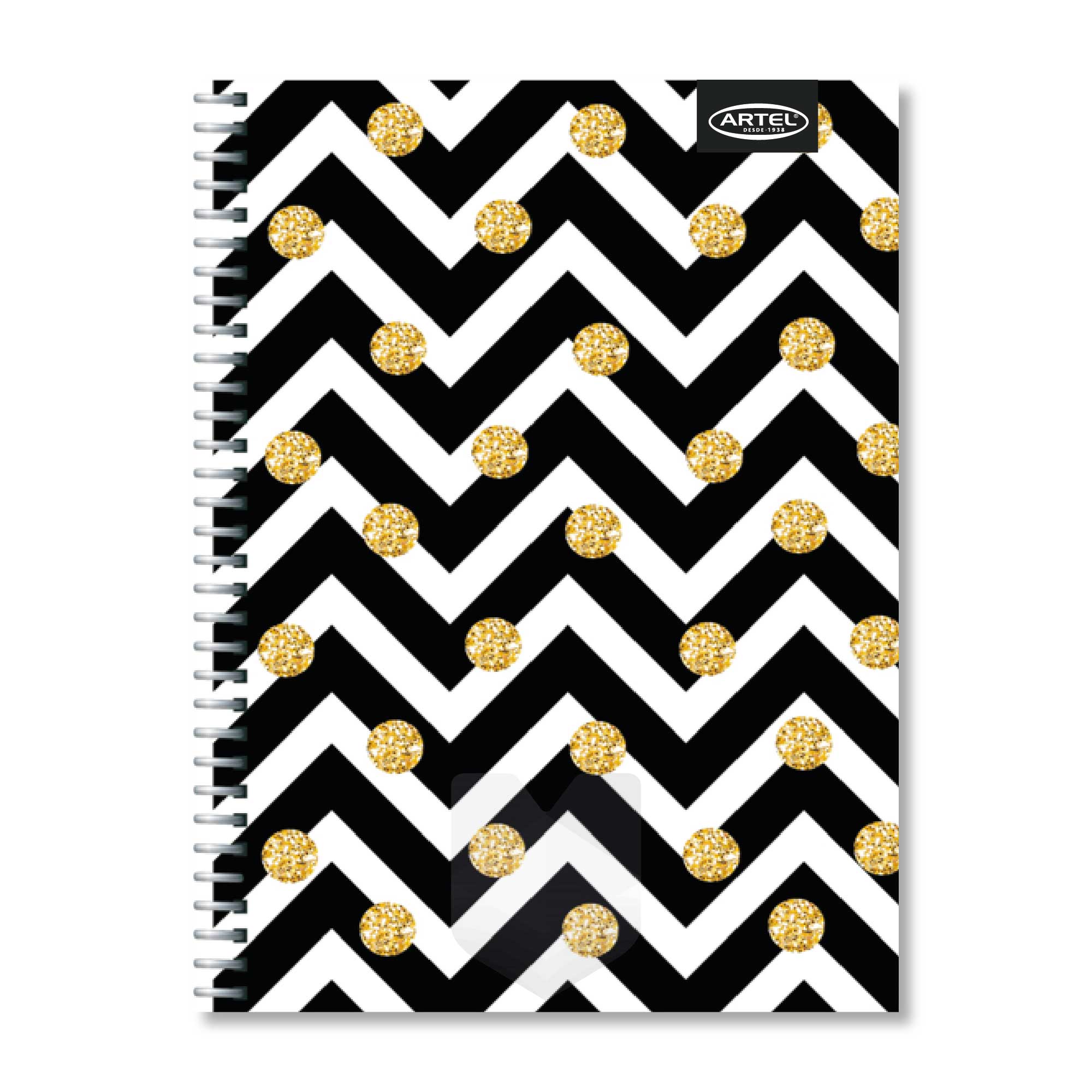 Cuaderno Triple Golden & Black 150 Hojas