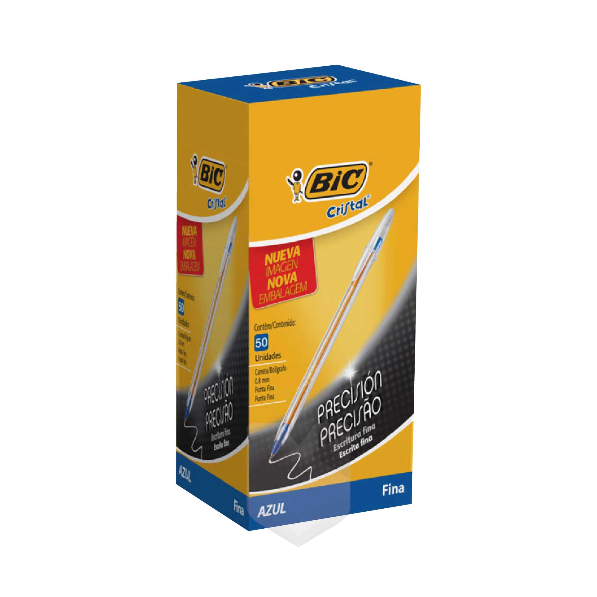 Lápiz Pasta Orange Azul 50 Unidades