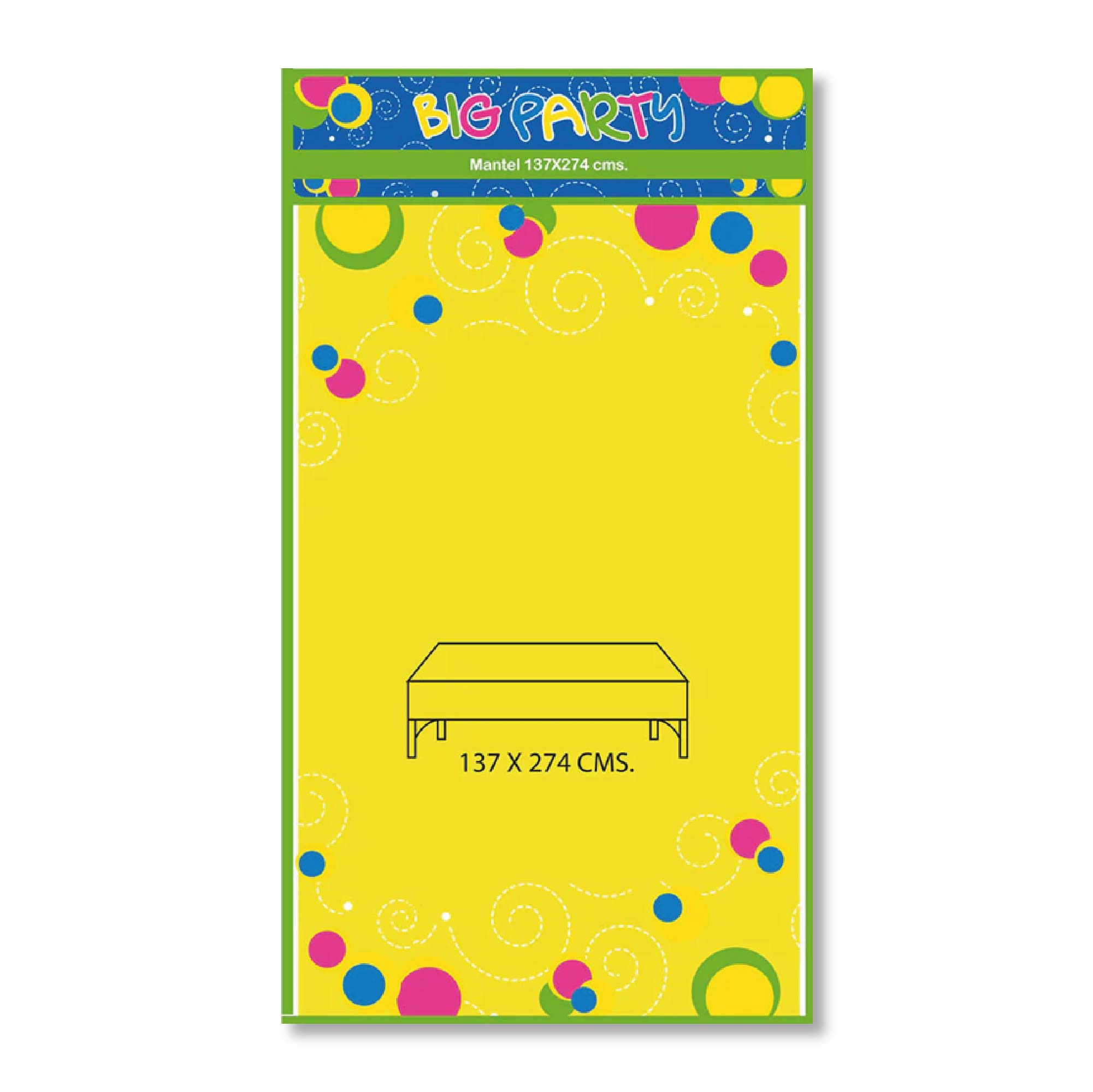 Mantel Desechable Amarillo 