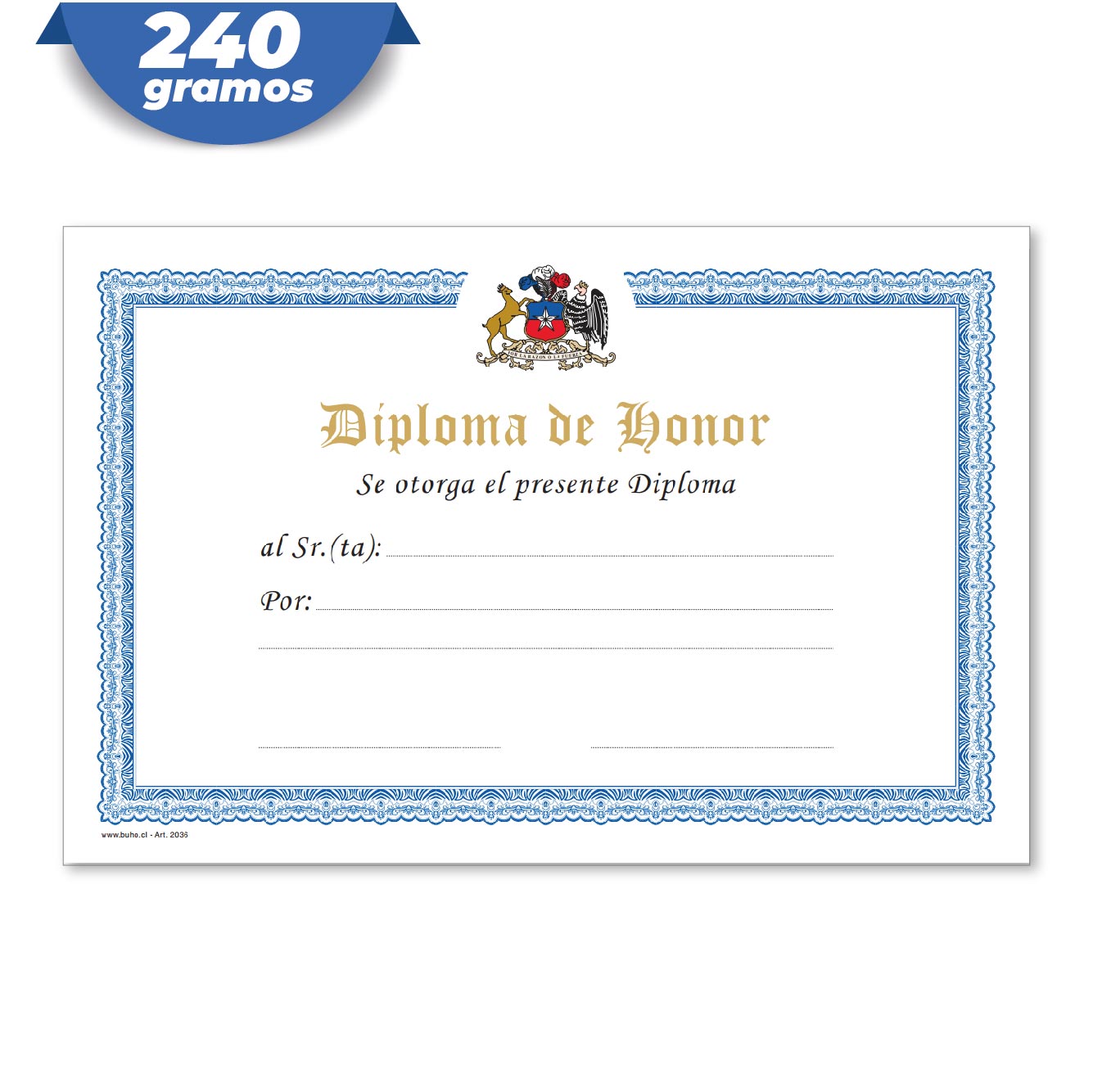 Diploma de Honor Unidad