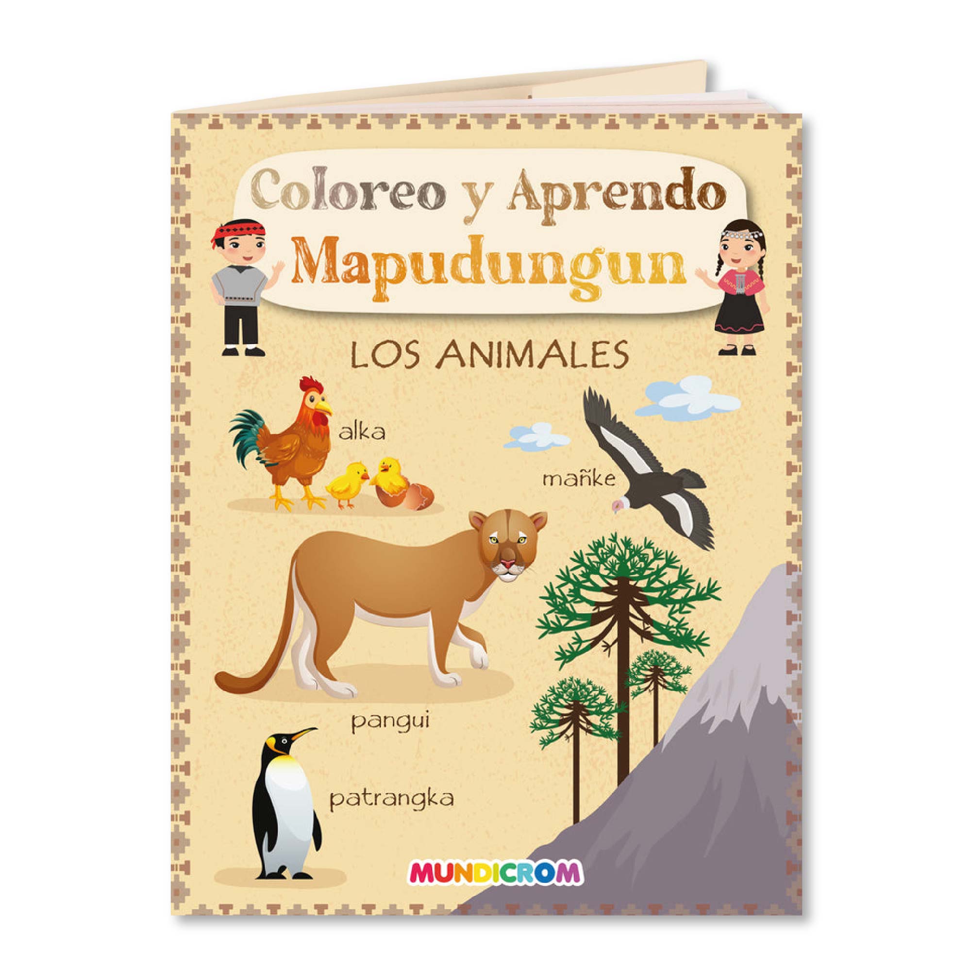 Colorea y Aprende Mapudungun: Los Animales
