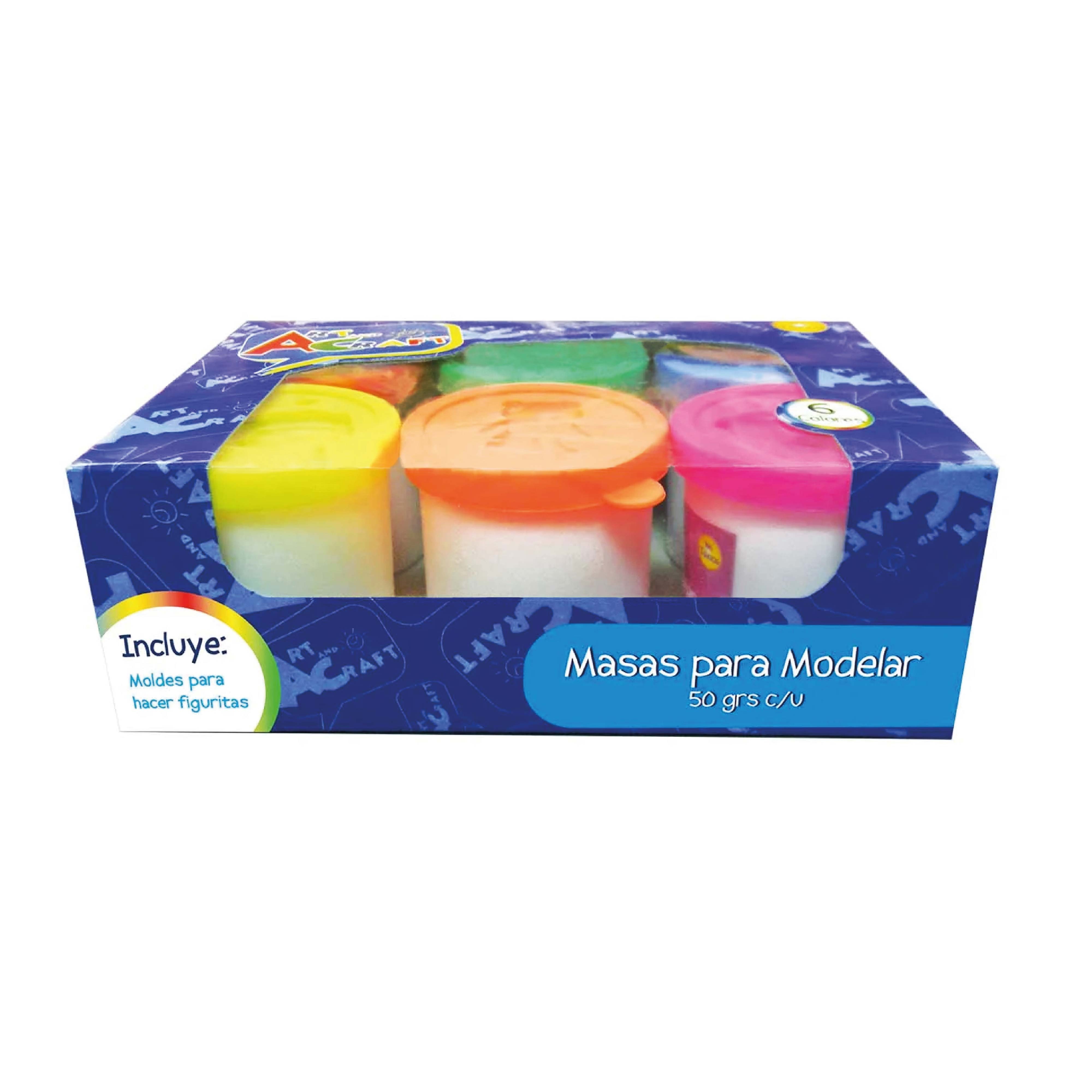 Masa para Modelar 6 Colores 50 gr