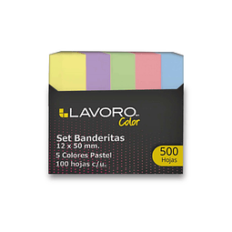 Banderitas Adhesivas 5 Colores Pastel