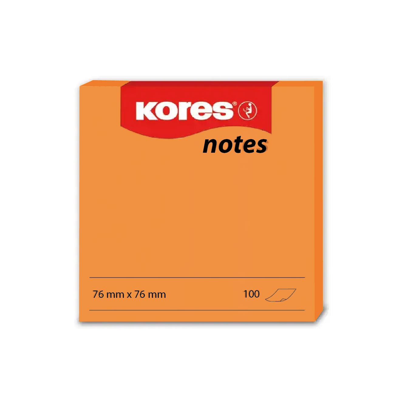 Nota Adhesiva Naranja 100 Hojas
