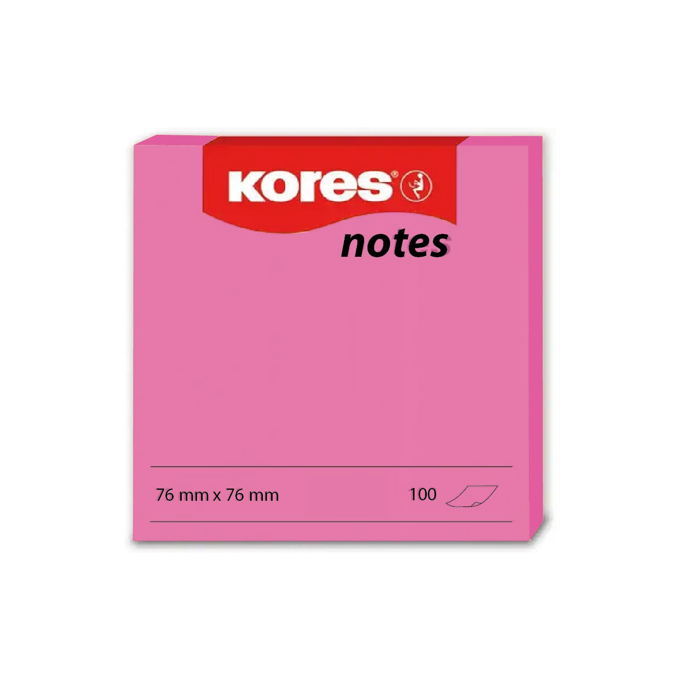 Nota Adhesiva Magenta Neón 100 Hojas