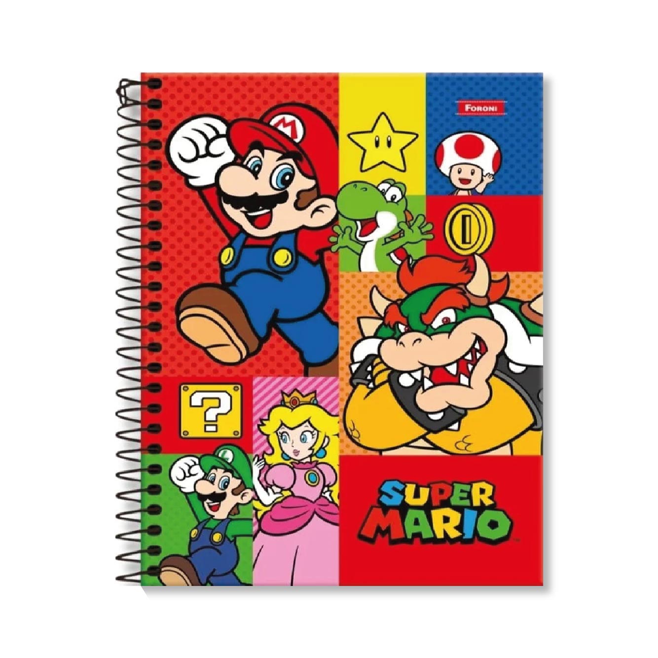 Cuaderno Book 7 mm Mario Bross 120 Hojas