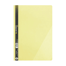 Carpeta Bolsillo Triangular Oficio Amarillo Pastel