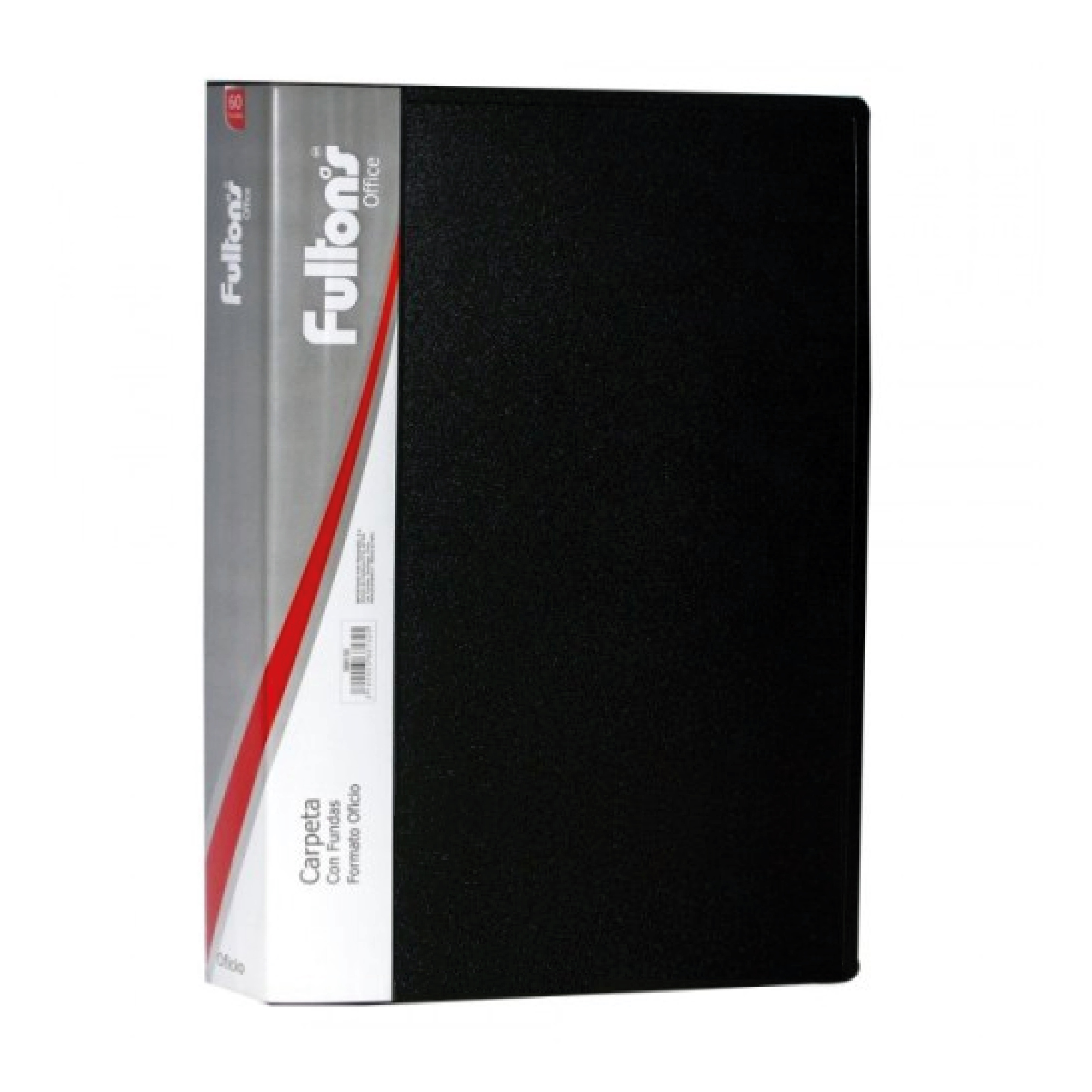 Carpeta con Fundas Oficio 60 Fundas Vinil Negra